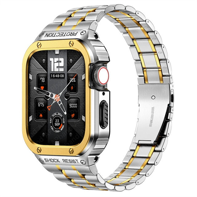 Watch Stainless Steel Band and Protective Case