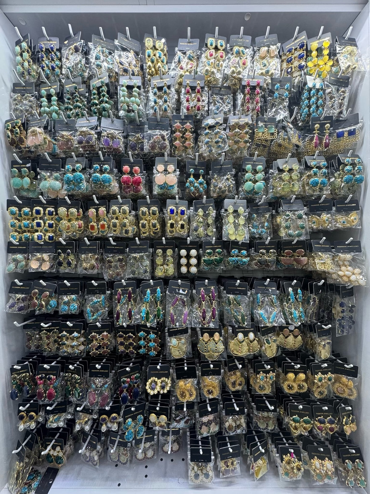 25 Pairs Mixed Gemstone Earrings