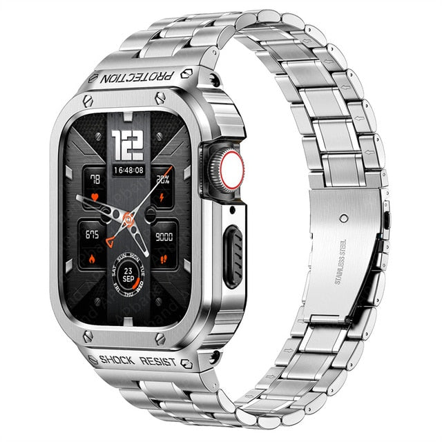 Watch Stainless Steel Band and Protective Case
