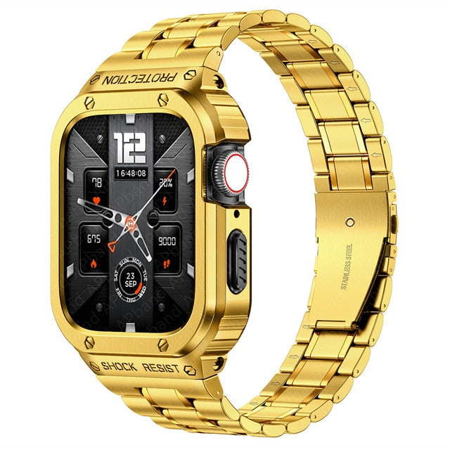 Watch Stainless Steel Band and Protective Case