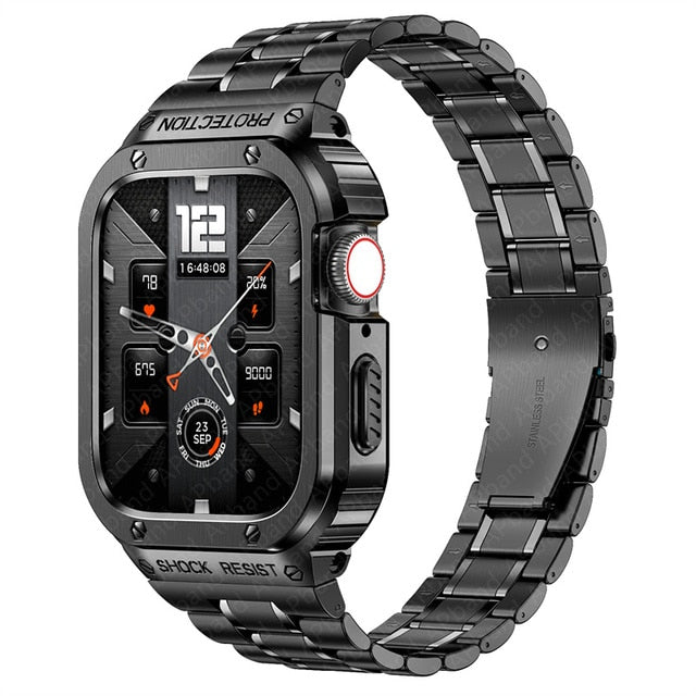 Watch Stainless Steel Band and Protective Case