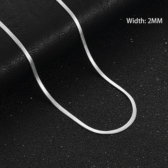Modern Gold Color Blade Chain Stainless Steel Necklace