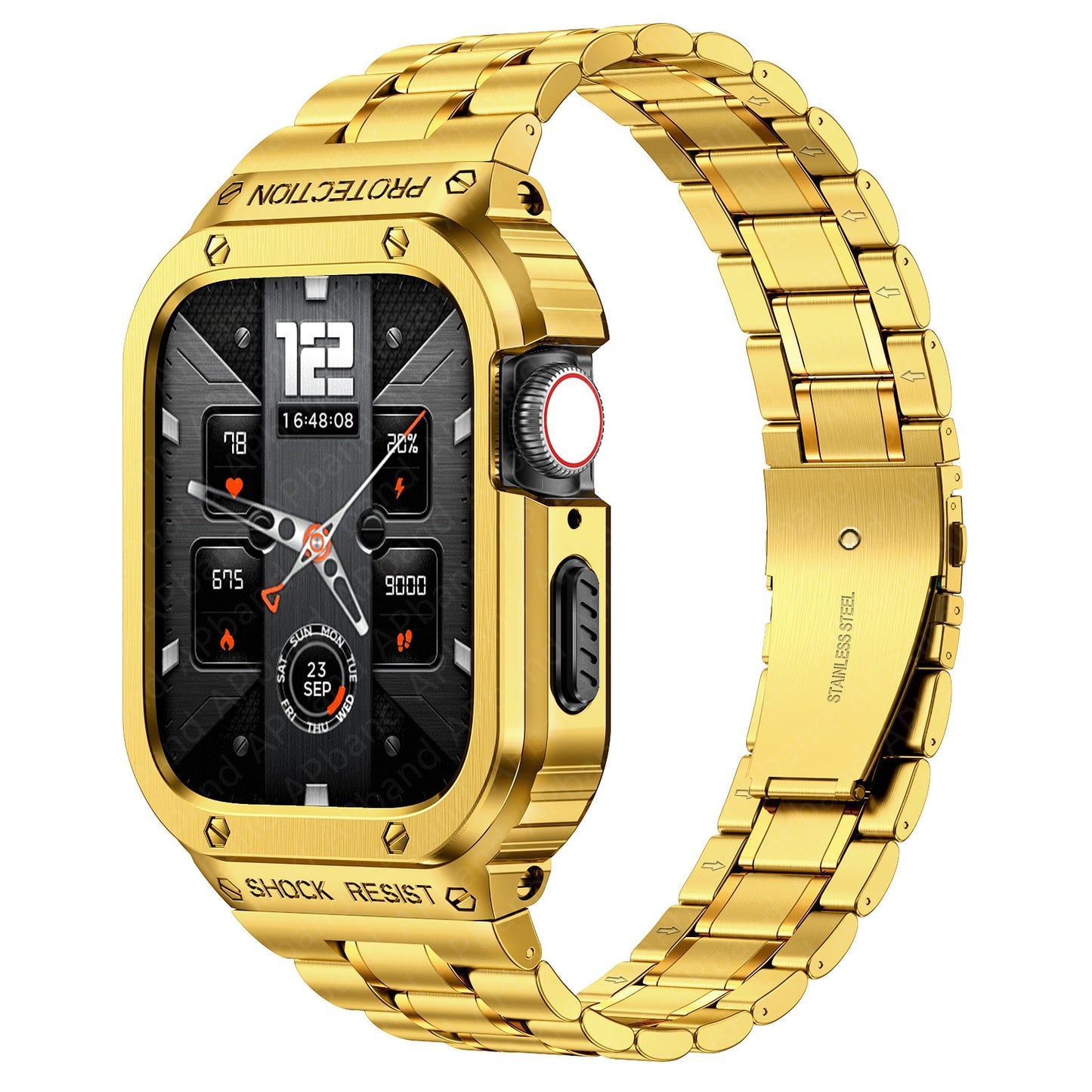 Watch Stainless Steel Band and Protective Case