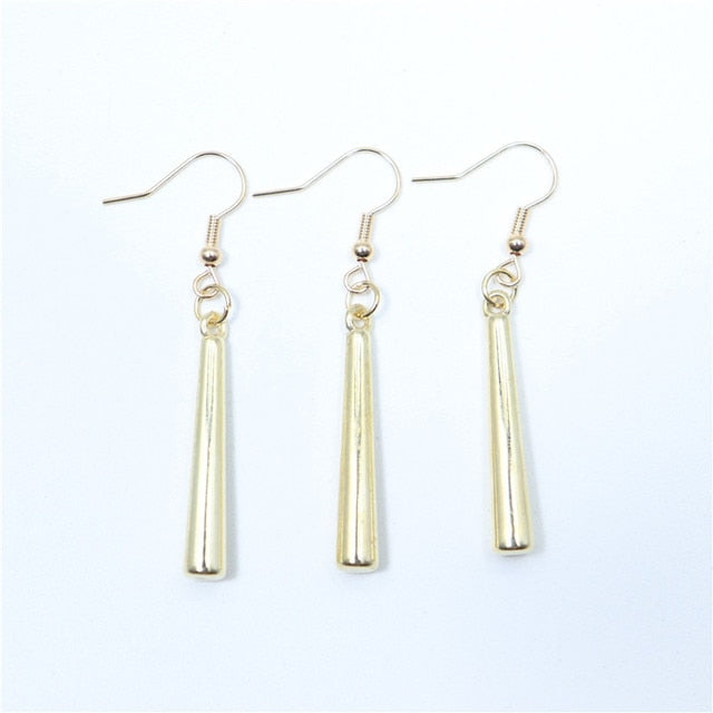 Rod Shaped Dangle Earrings