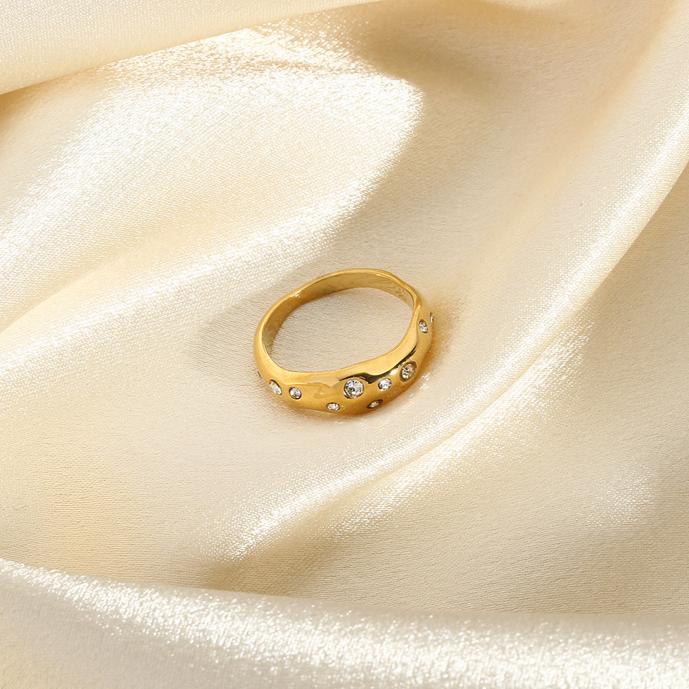 Gold Serpent Statement Ring