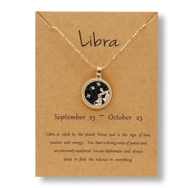 Zodiac Sign Gold Necklace