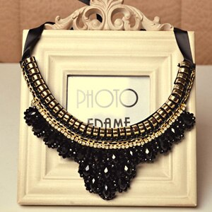 Crystal Elegance Statement Choker Necklace