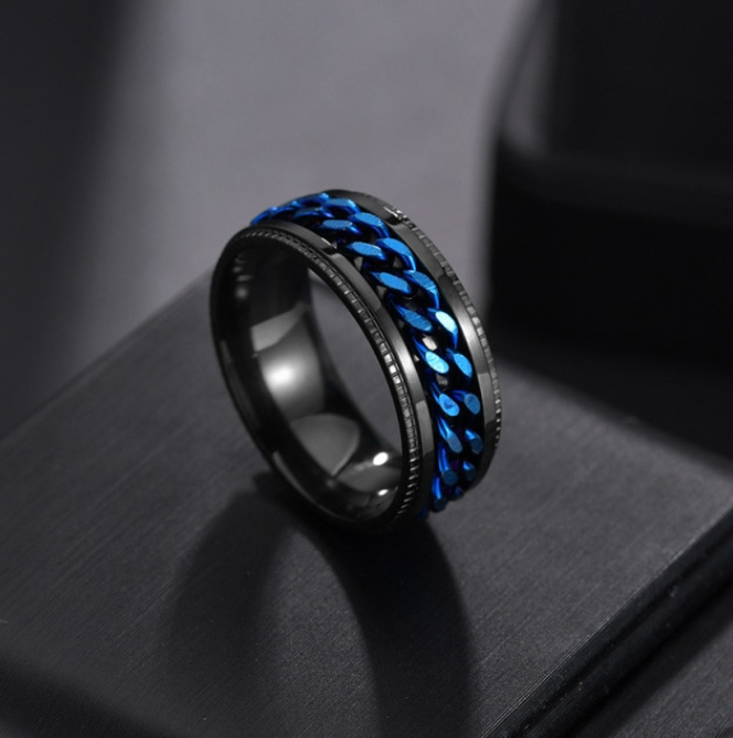 Titanium Rotating Fidget Ring