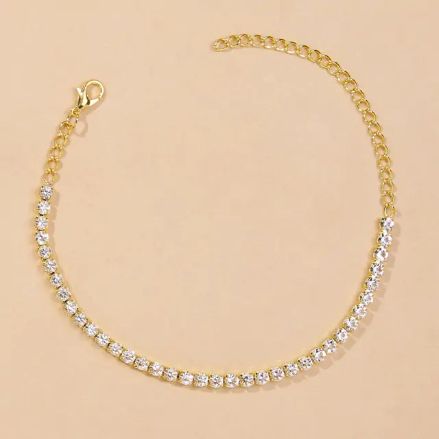 Rhinestone Anklet