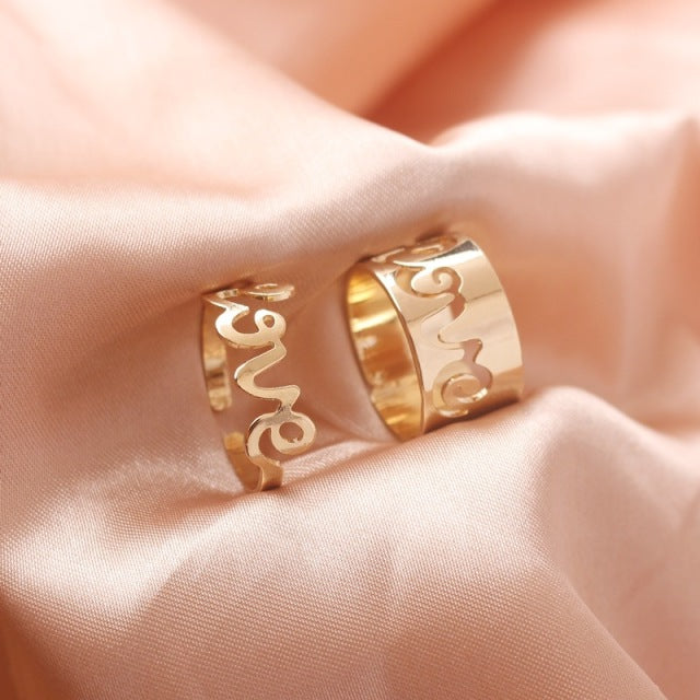 Elegant Butterfly Rings