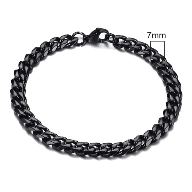 Men's Chunky Curb Chain Bracelet