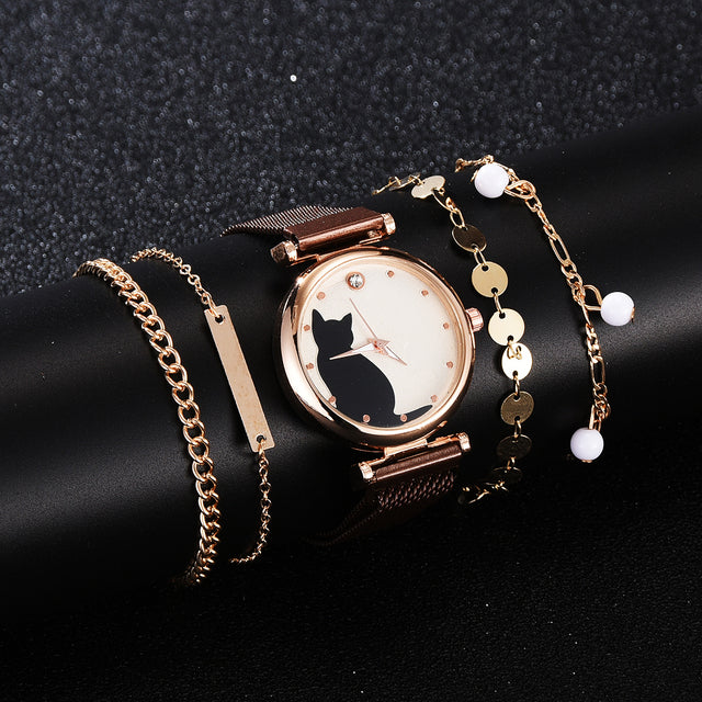 Elegance Ensemble Fashion Watch Set for Women