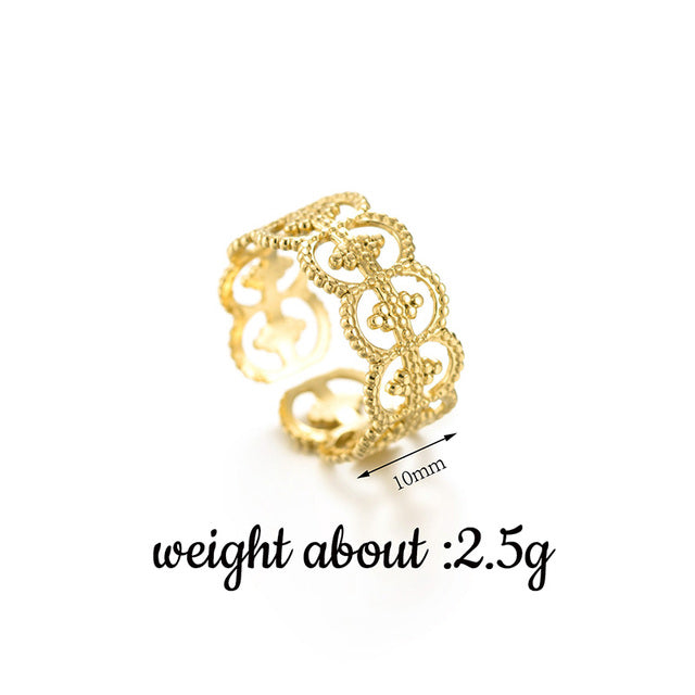 Trendy Gold Cocktail Ring