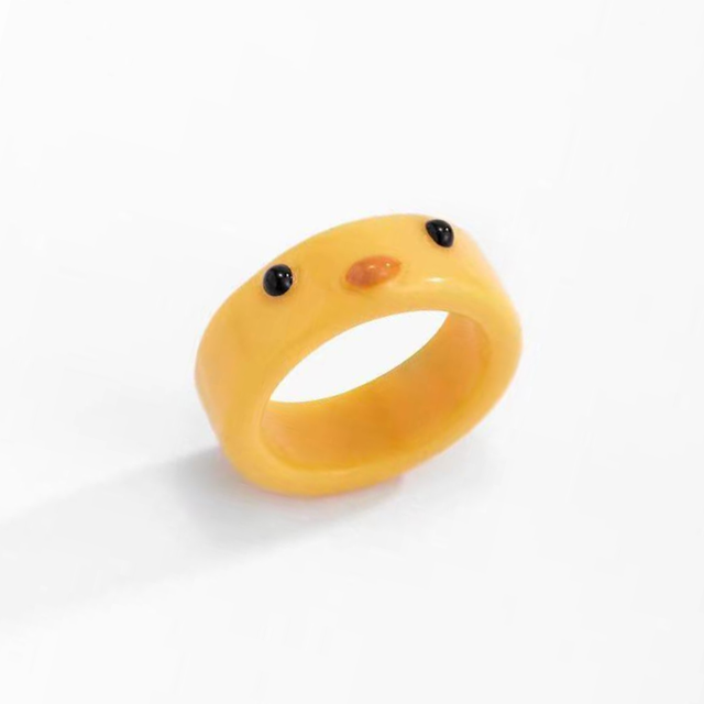 Cartoon Frog Acrylic Ring