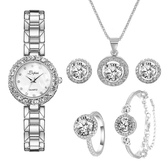 Radiant Elegance Crystal Watch Set