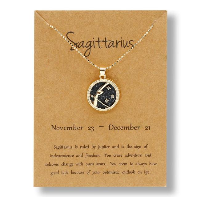 Zodiac Sign Gold Necklace