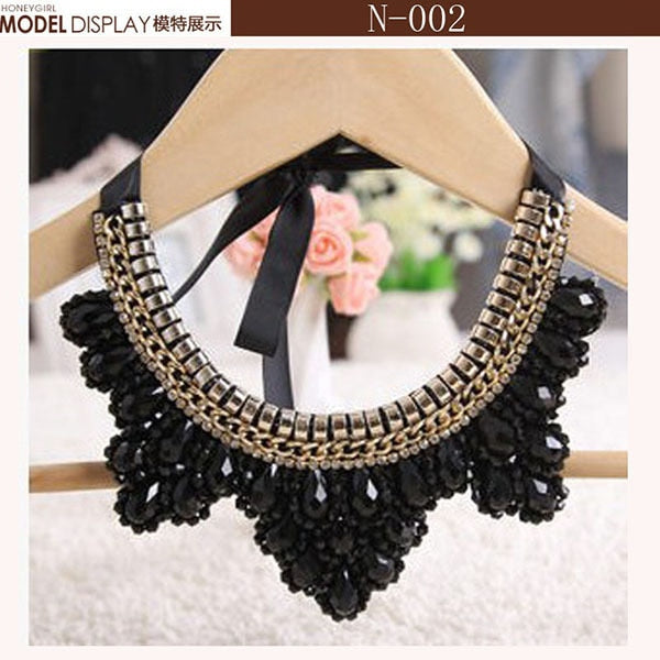 Crystal Elegance Statement Choker Necklace