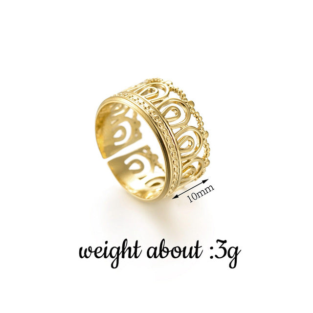 Trendy Gold Cocktail Ring