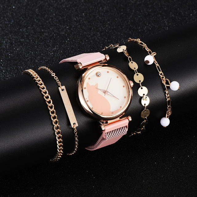 Elegance Ensemble Fashion Watch Set for Women