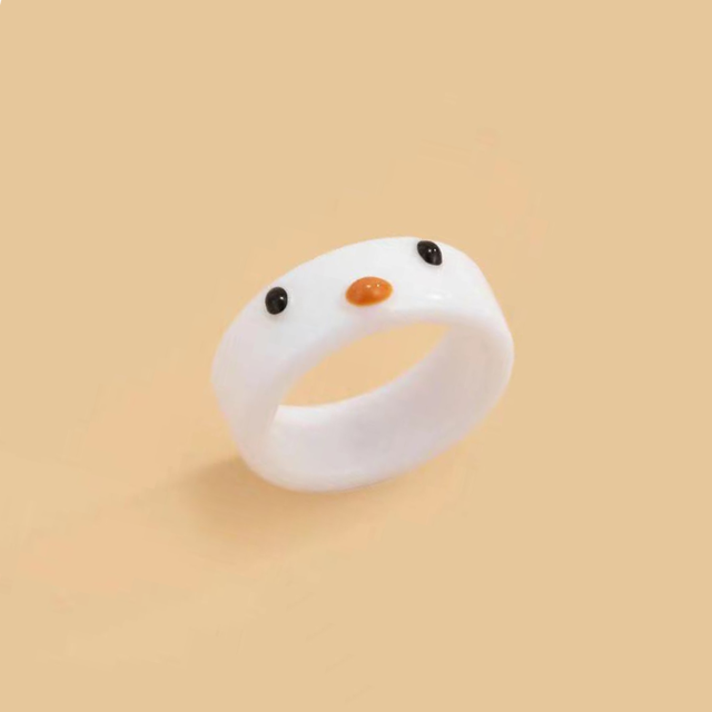 Cartoon Frog Acrylic Ring