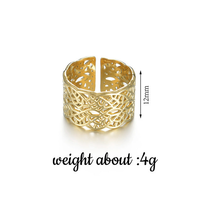 Trendy Gold Cocktail Ring