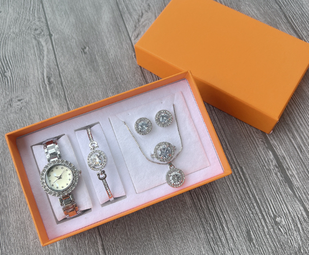 Radiant Elegance Crystal Watch Set