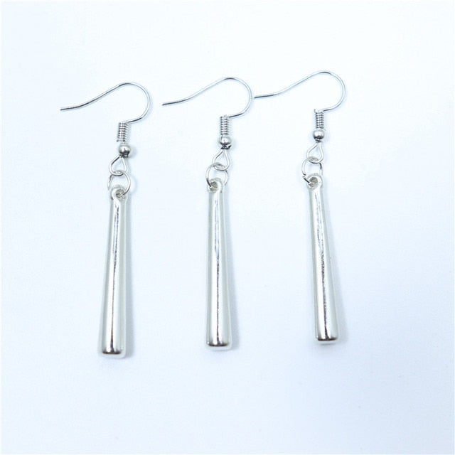 Rod Shaped Dangle Earrings