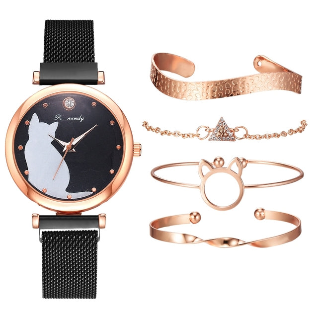 Elegance Ensemble Fashion Watch Set for Women