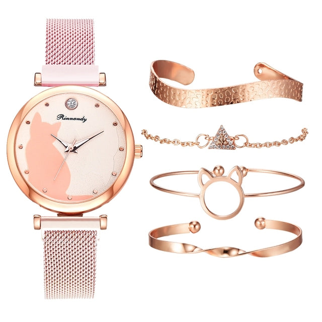 Elegance Ensemble Fashion Watch Set for Women