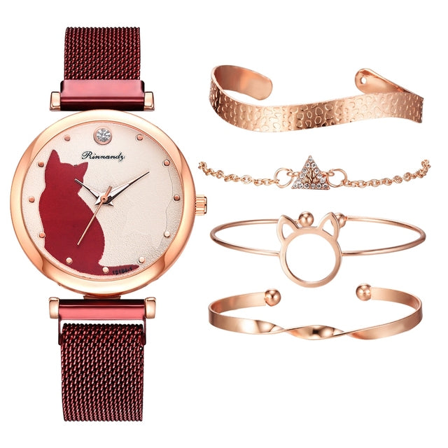 Elegance Ensemble Fashion Watch Set for Women