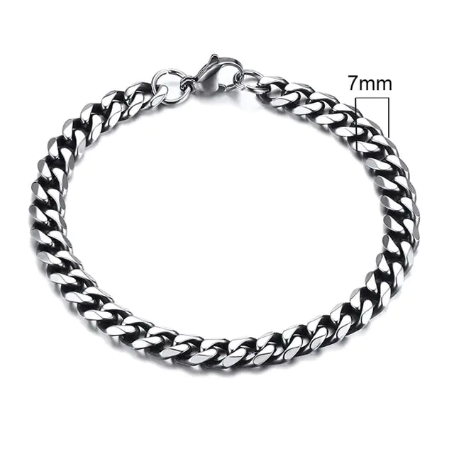 Men's Chunky Curb Chain Bracelet