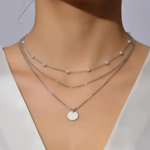 Square Crystal Necklace Set