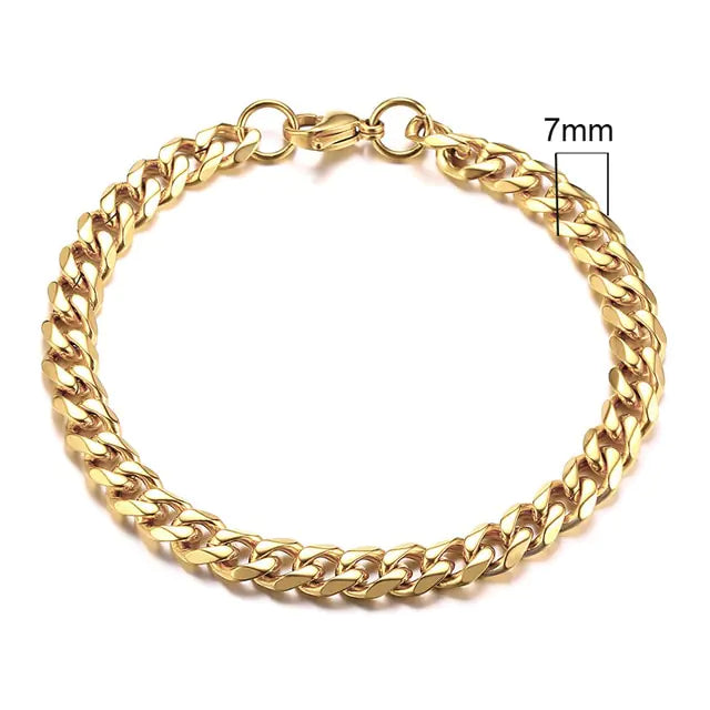 Men's Chunky Curb Chain Bracelet