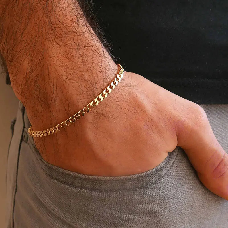 Men's Chunky Curb Chain Bracelet