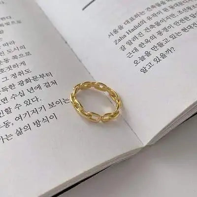 Metal Twisted Open Ring for Women