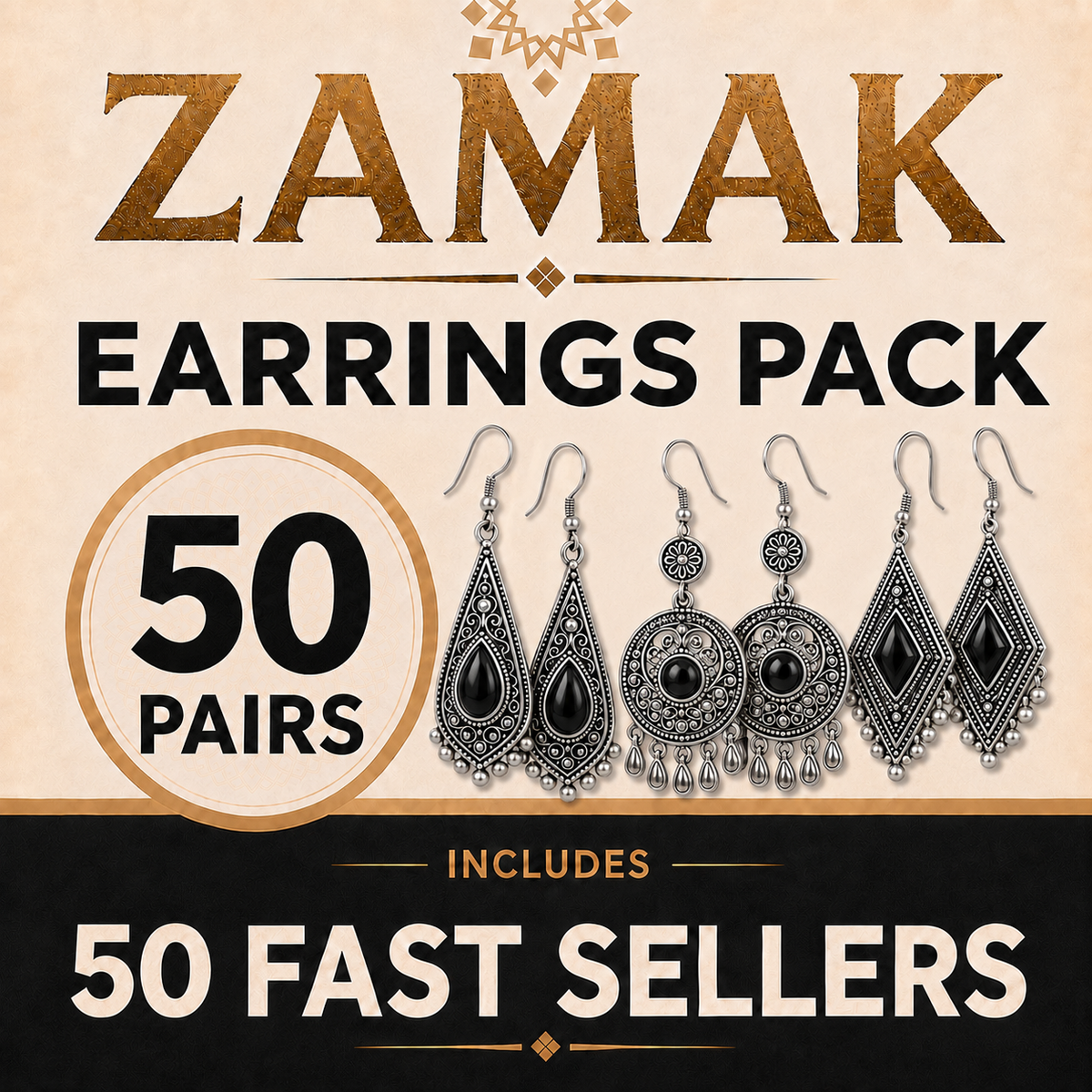 Zamak Fast Sellers Earrings Package