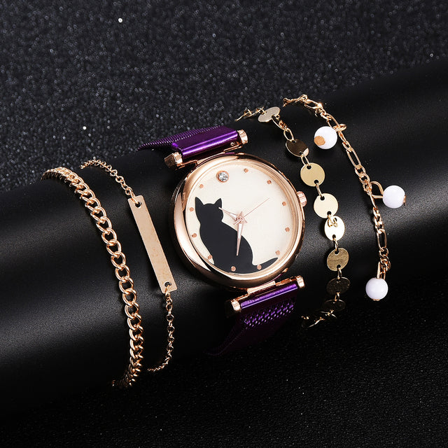 Elegance Ensemble Fashion Watch Set for Women