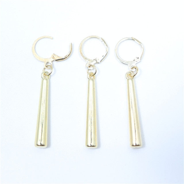 Rod Shaped Dangle Earrings