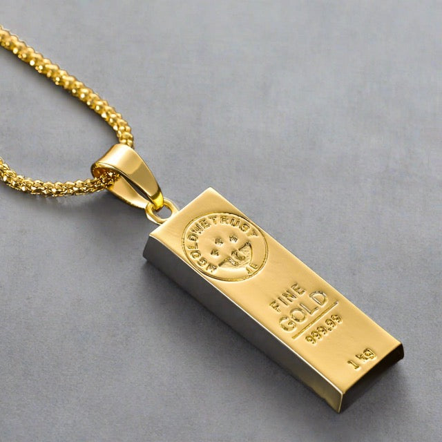 Gold Bar Necklace