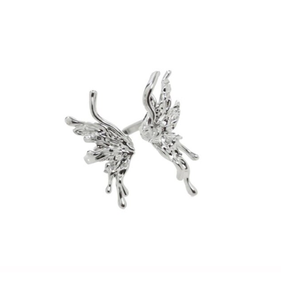 Chic Butterfly Adorned Metal Rings for Women and Girls