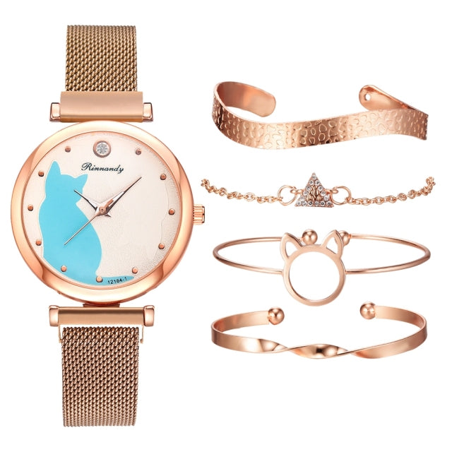 Elegance Ensemble Fashion Watch Set for Women