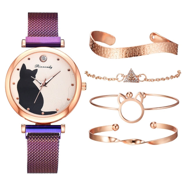 Elegance Ensemble Fashion Watch Set for Women