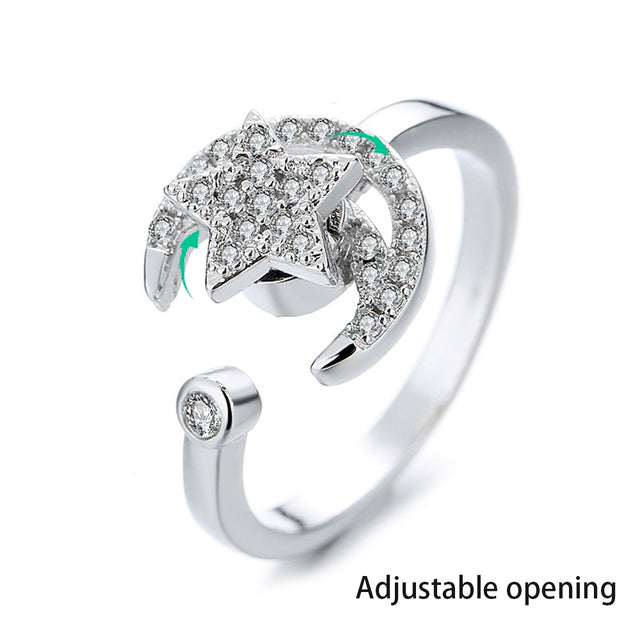 Rotating Four-Leaf Clover Ring - Elevate Your Style, Relieve Your Stress