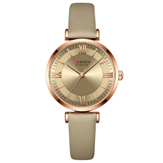 Timeless Elegance: Classic Clock Leather Watch