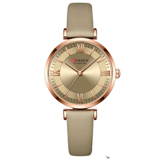 Timeless Elegance: Classic Clock Leather Watch