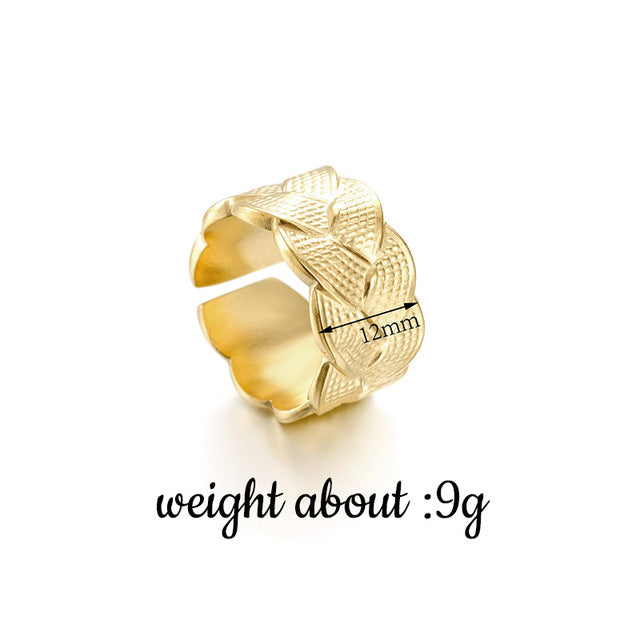 Trendy Gold Cocktail Ring