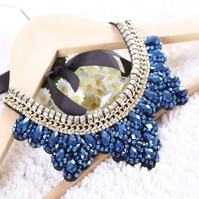 Crystal Elegance Statement Choker Necklace