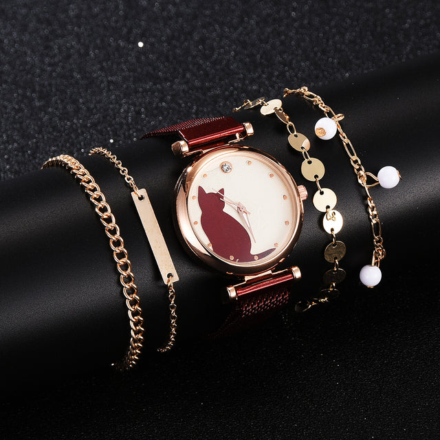 Elegance Ensemble Fashion Watch Set for Women