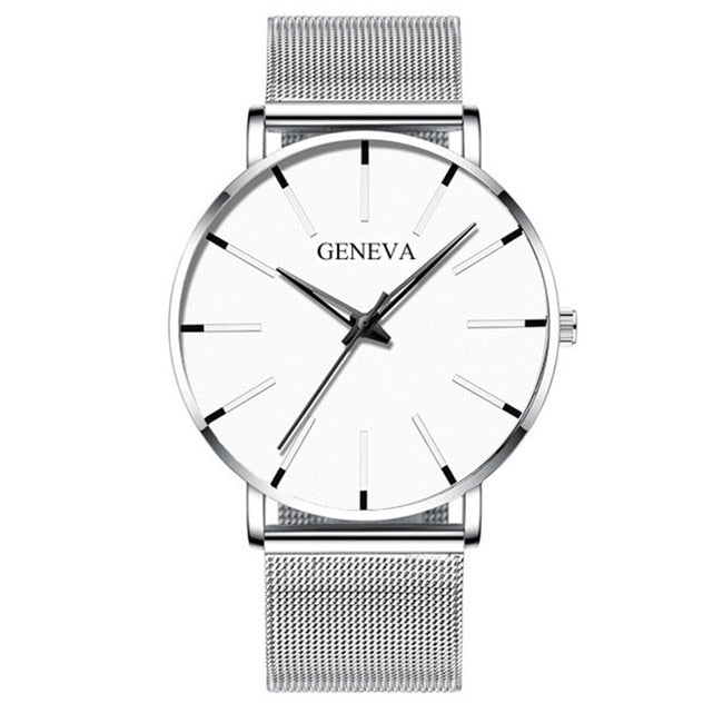 Simplicity in Steel Minimalist Stainless Steel Men's Watch