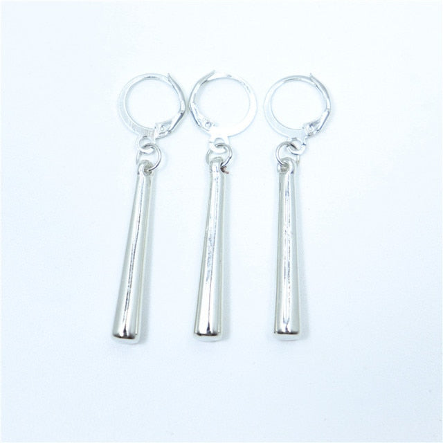 Rod Shaped Dangle Earrings